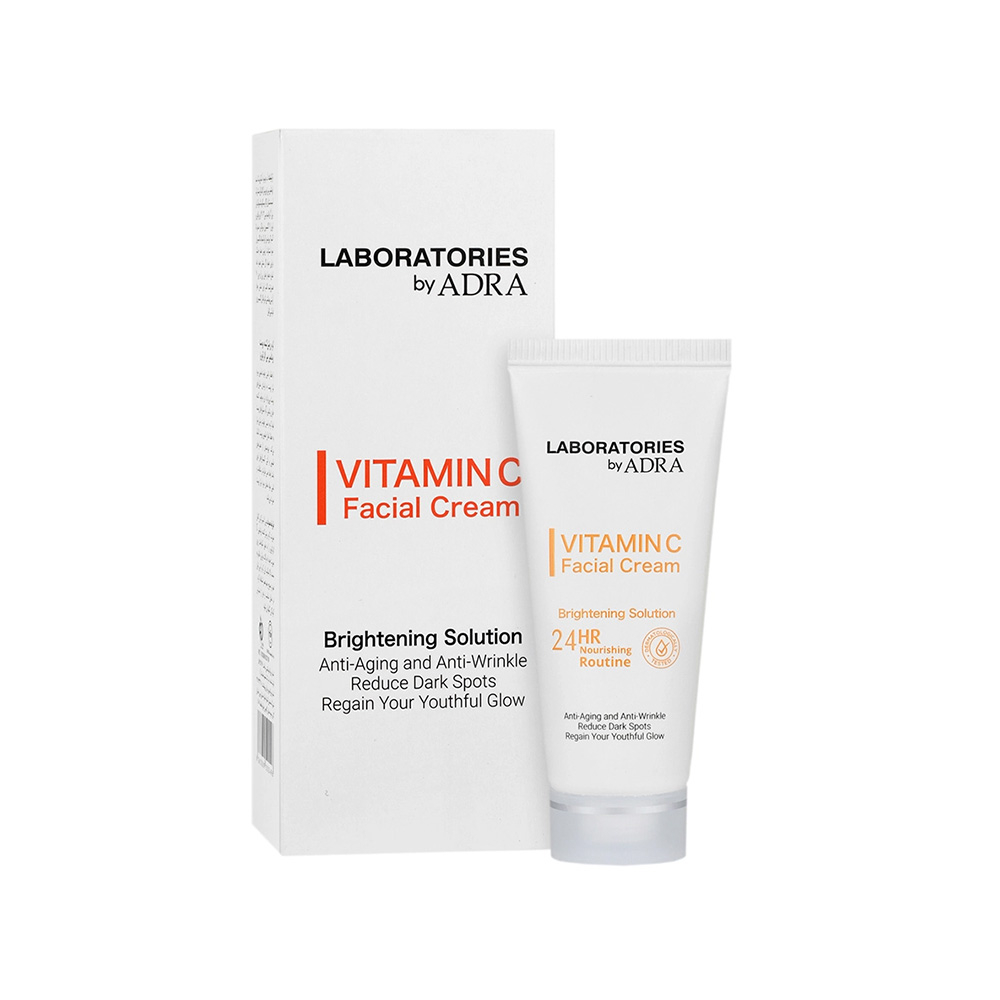 تصویر کرم روشن کننده پوست ویتامین سی لابراتوریز آدرا